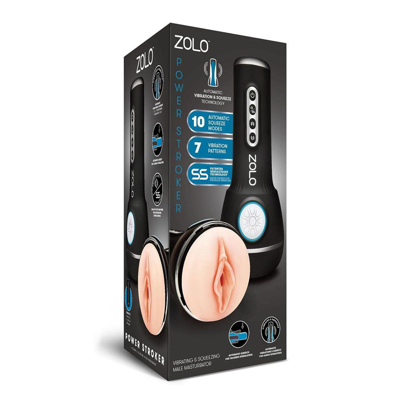 Zolo Power Stroker Flesh Usb Rechargeable Powered Masturbator