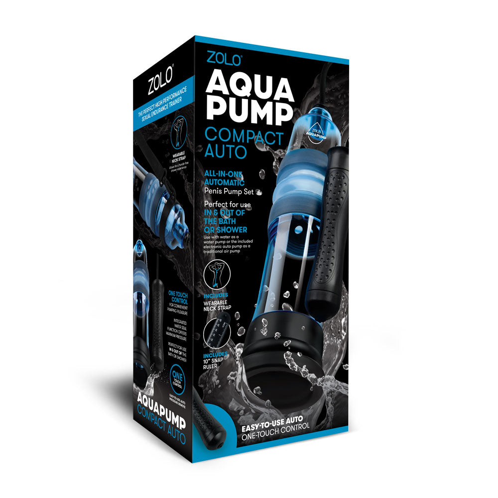 Zolo Aquapump Compact Auto Blue Auto Water Penis Pump