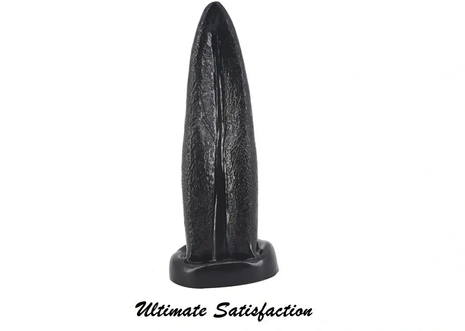 Tongue Shape Anal Plug Black