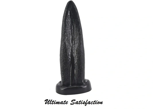 Tongue Shape Anal Plug Black