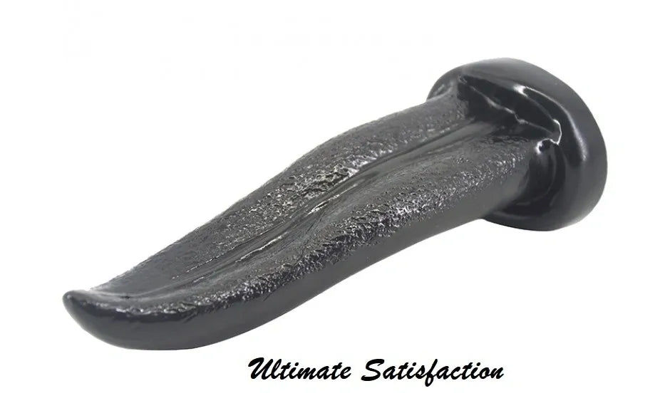 Tongue Shape Anal Plug Black