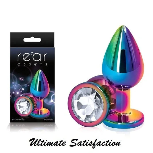 Multicolor Round Medium Butt Plug