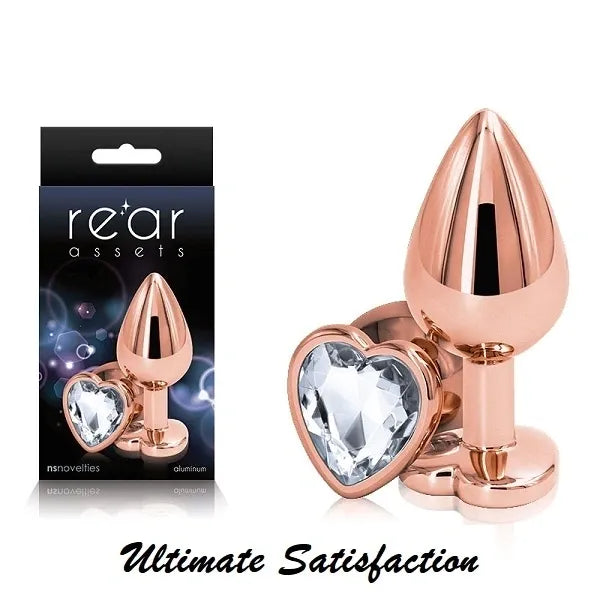 Rose Gold Heart Medium Butt Plug