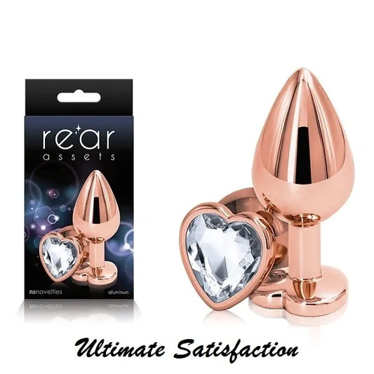Rose Gold Heart Medium Butt Plug