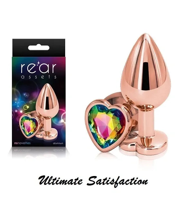 Rose Gold Heart Medium Butt Plug