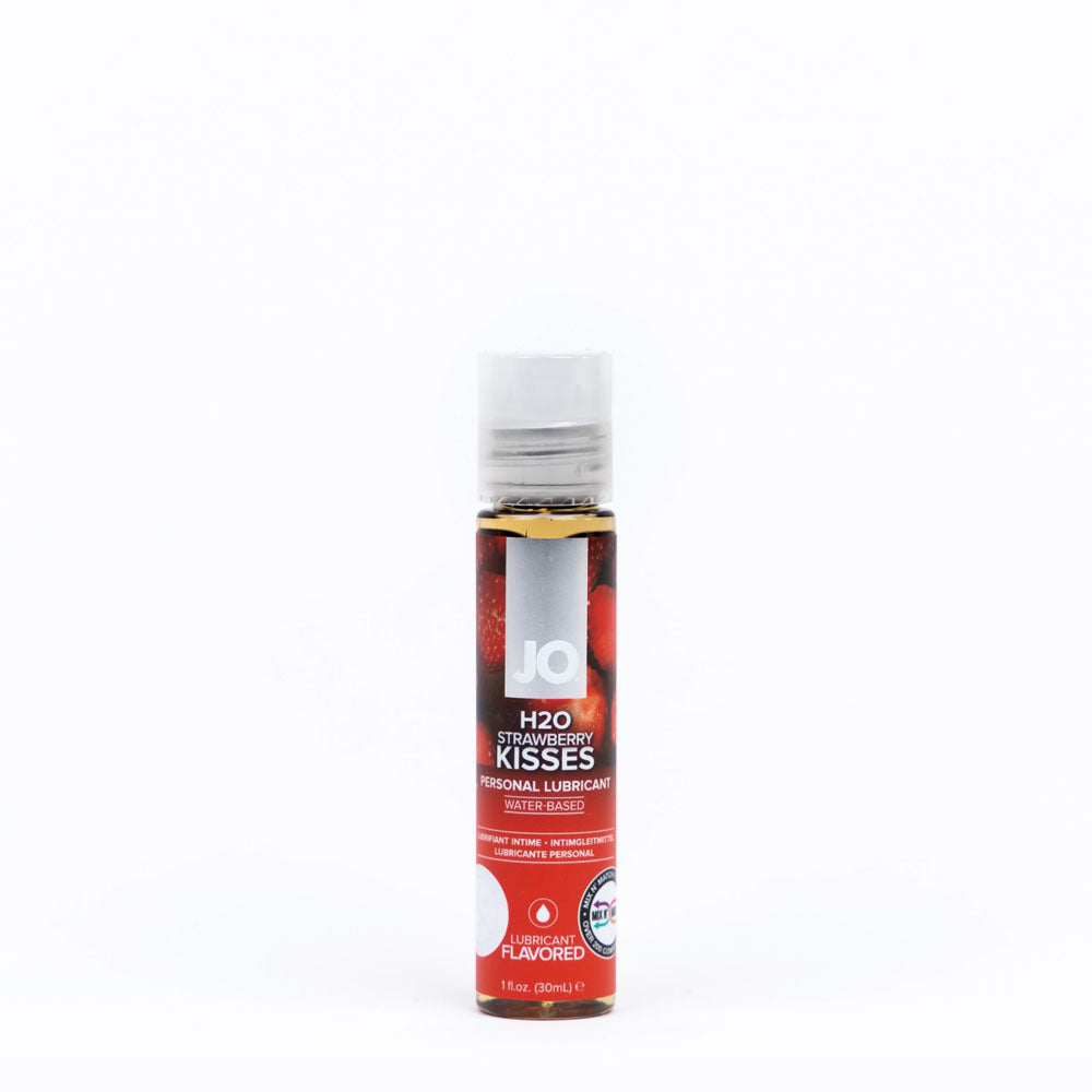 Jo H2 O Strawberry Kisses Lube 30 M L Strawberry Flavoured Water Based Lubricant 30 Ml Bottle