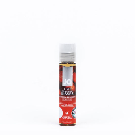 Jo H2 O Strawberry Kisses Lube 30 M L Strawberry Flavoured Water Based Lubricant 30 Ml Bottle