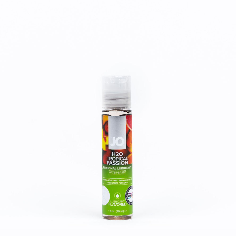 Jo H2 O Tropical Passion Lube 30 M L Tropical Flavoured Water Based Lubricant 30 Ml Bottle