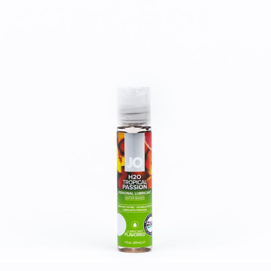 Jo H2 O Tropical Passion Lube 30 M L Tropical Flavoured Water Based Lubricant 30 Ml Bottle