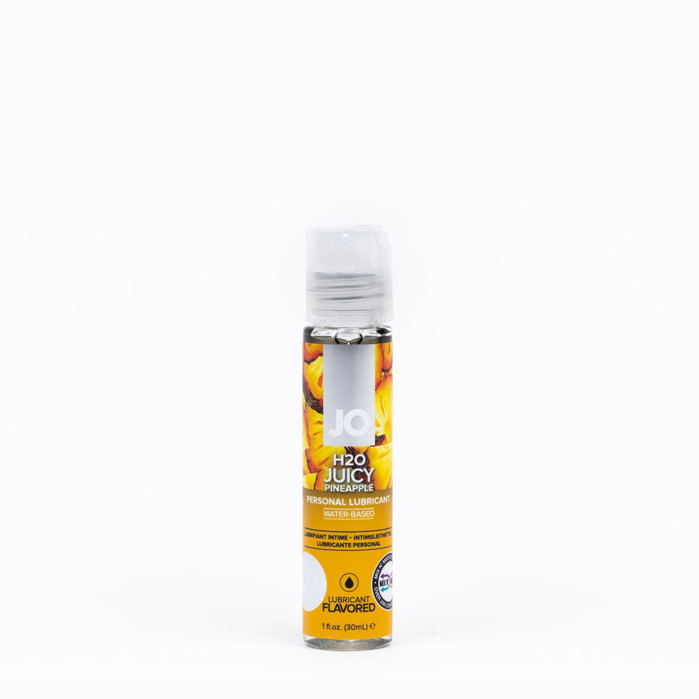 Jo H2 O Juicy Pineapple Lube 30 M L Pineapple Flavoured Water Based Lubricant 30 Ml Bottle