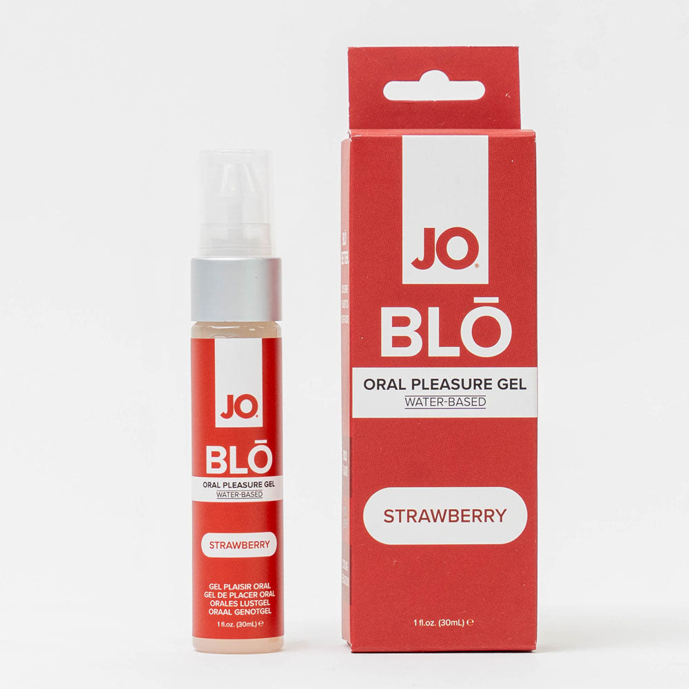 Jo Blo Strawberry Strawberry Flavoured Oral Pleasure Gel 30 Ml Bottle