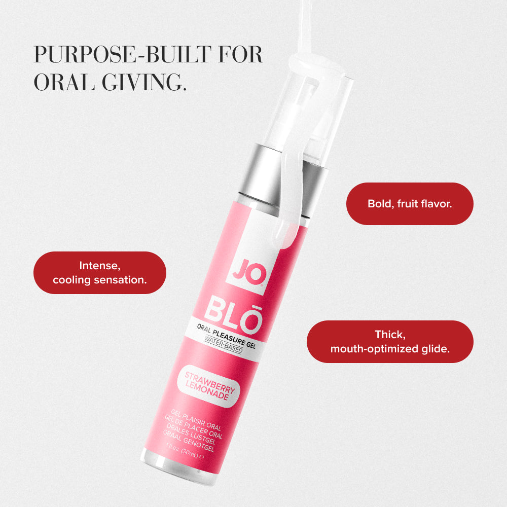 Jo Blo Strawberry Lemonade Strawberry Lemonade Flavoured Oral Pleasure Gel 30 Ml Bottle