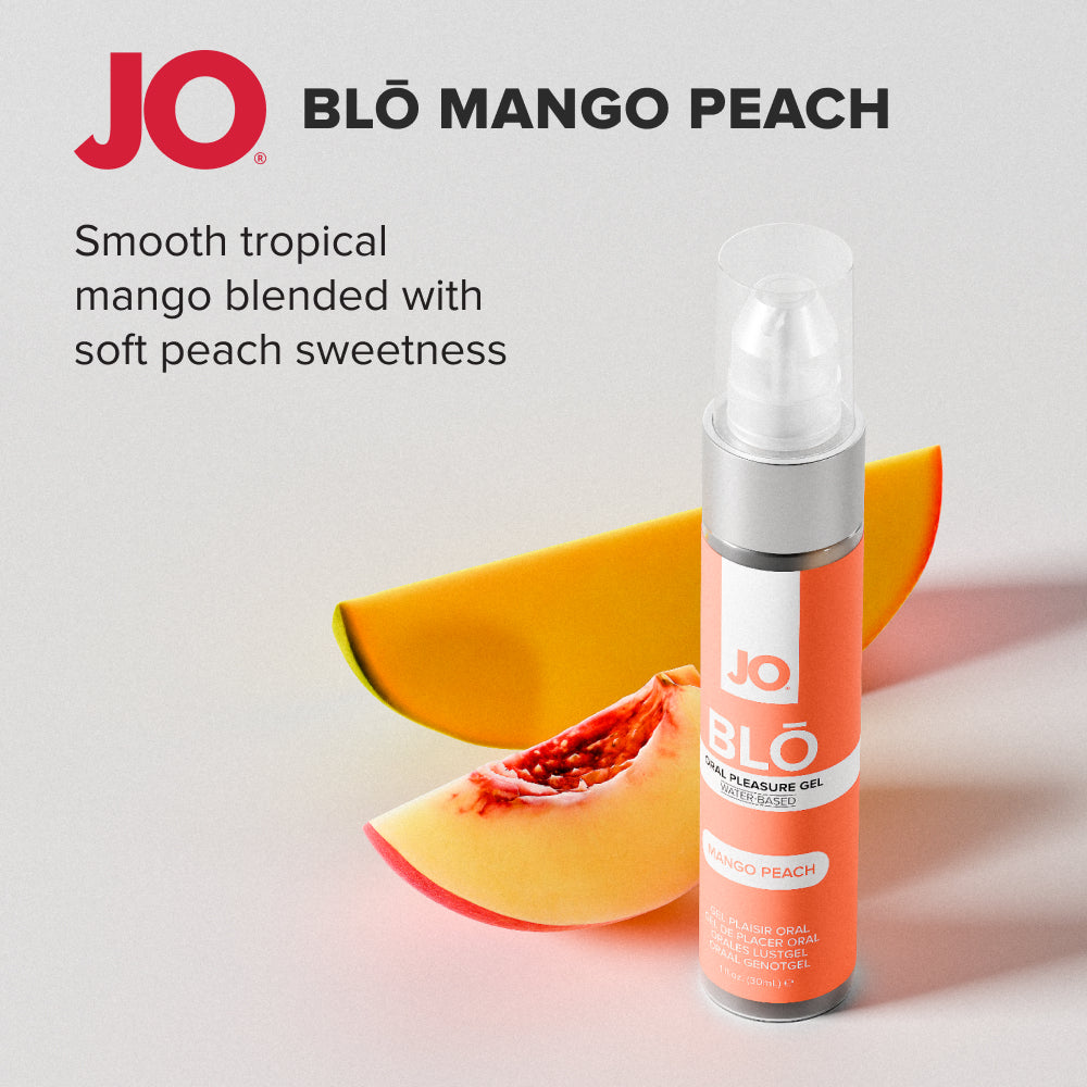 Jo Blo Mango Peach Mango Peach Flavoured Oral Pleasure Gel 30 Ml Bottle