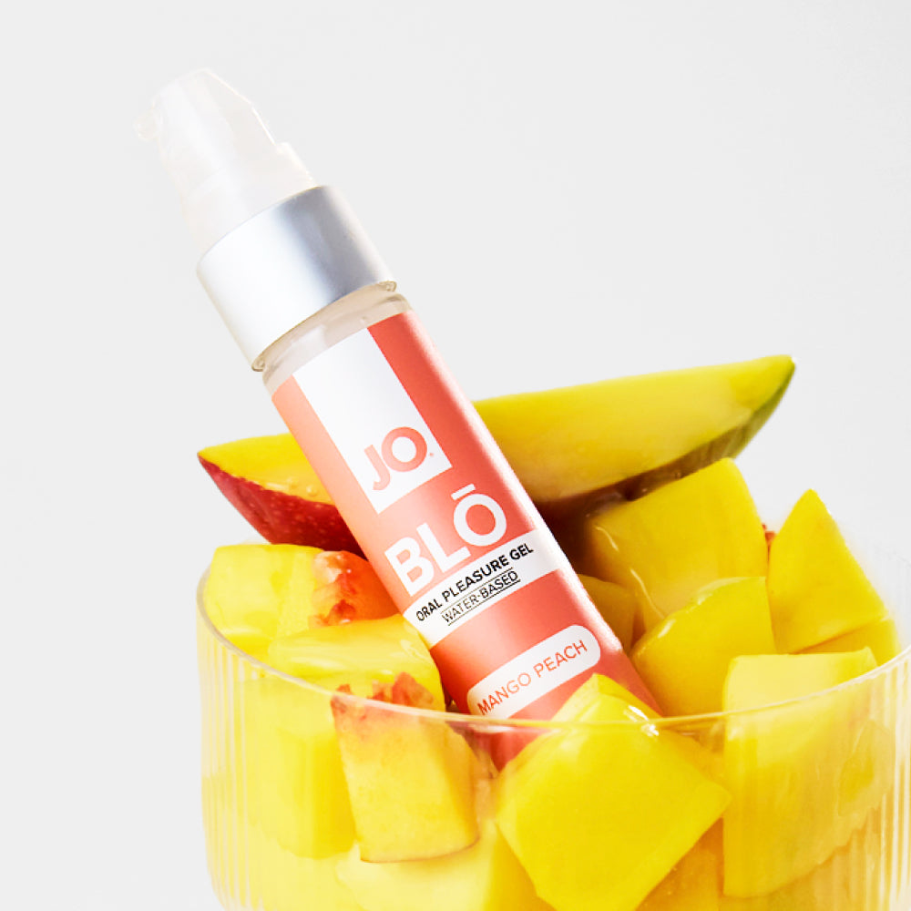 Jo Blo Mango Peach Mango Peach Flavoured Oral Pleasure Gel 30 Ml Bottle