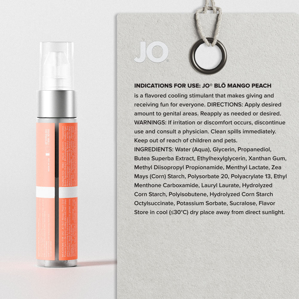 Jo Blo Mango Peach Mango Peach Flavoured Oral Pleasure Gel 30 Ml Bottle