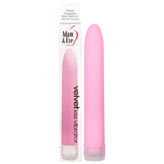 Adam & Eve Velvet Kiss Vibrator Pink 15.2 Cm (6'') Vibrator