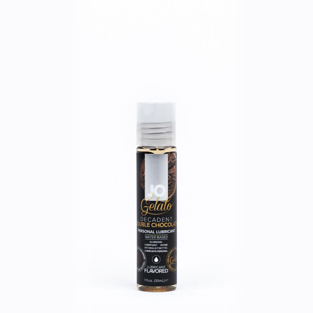 Jo Gelato Decadent Double Chocolate Lubricant 30 M L Chocolate Flavoured Water Based Lubricant 30 Ml Bottle