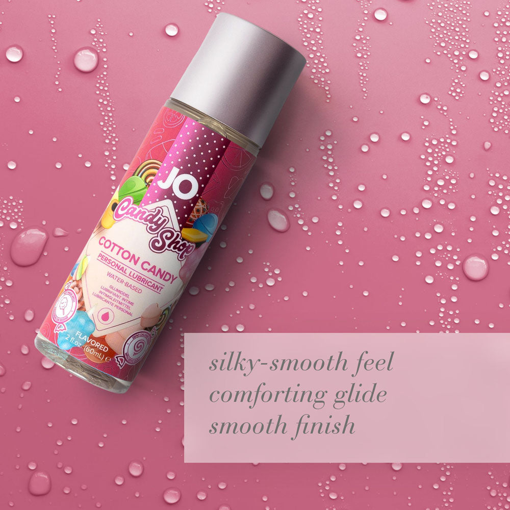 Jo Candy Shop Cotton Candy Lube 60 M L Cotton Candy Flavoured Water Based Lubricant 60 Ml Bottle