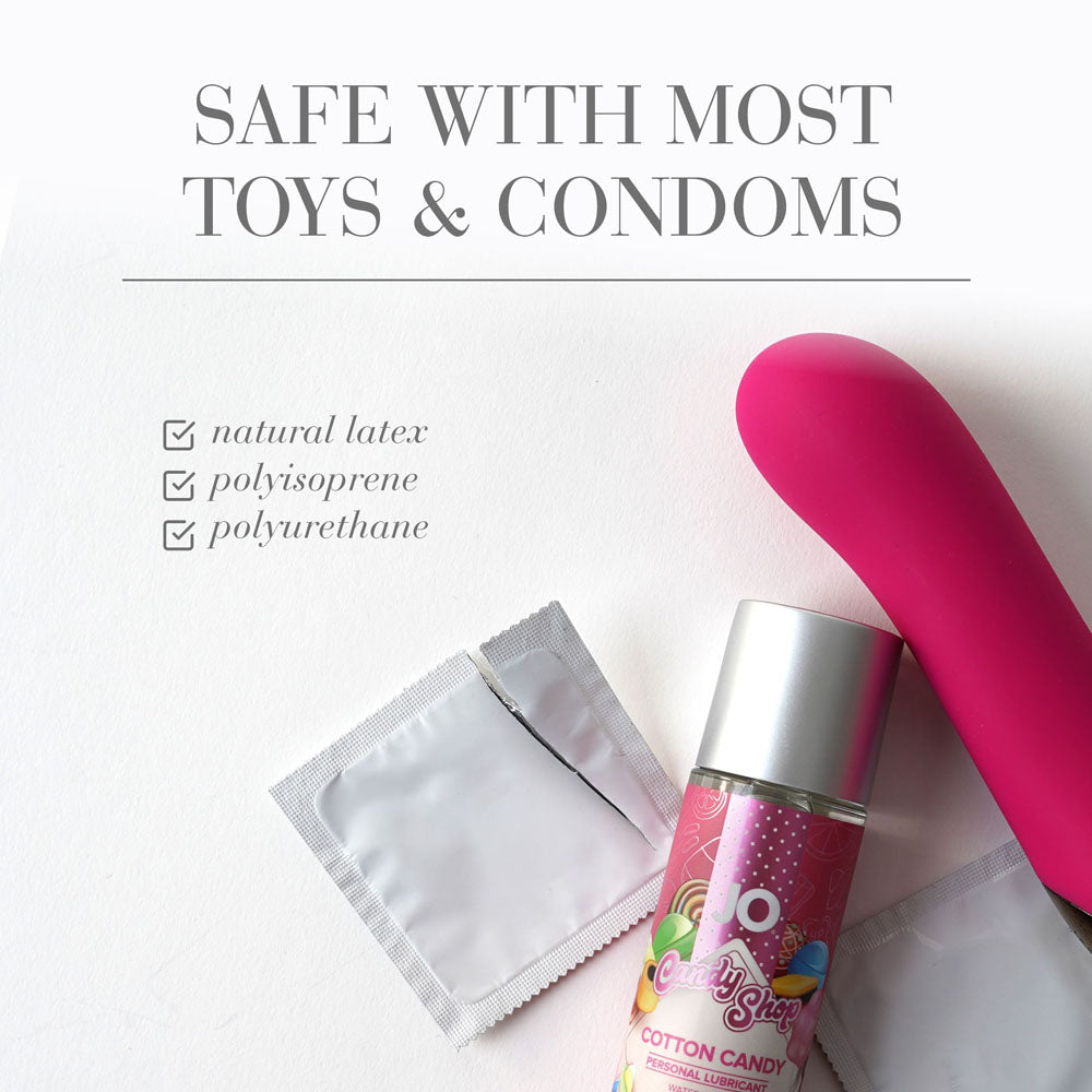 Jo Candy Shop Cotton Candy Lube 60 M L Cotton Candy Flavoured Water Based Lubricant 60 Ml Bottle