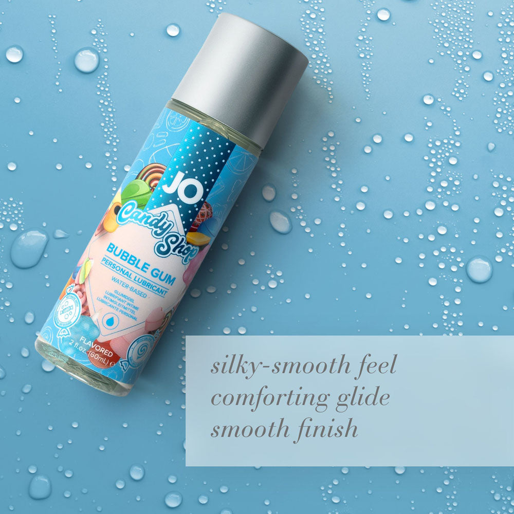 Jo Candy Shop Bubblegum Lube 60 M L Bubblegum Flavoured Water Based Lubricant 60 Ml Bottle