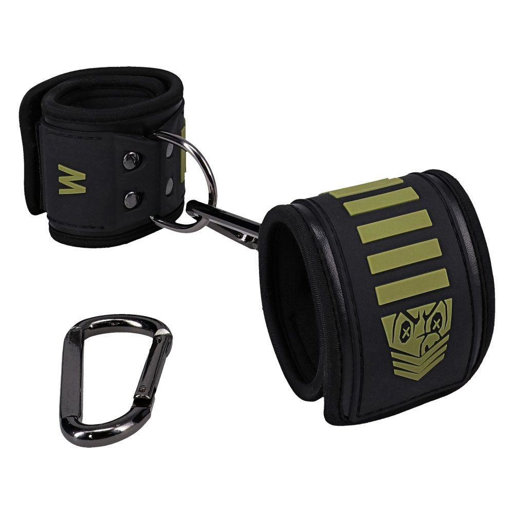 Fort Troff Tactical Wrist Cuffs Black/Green Restraints