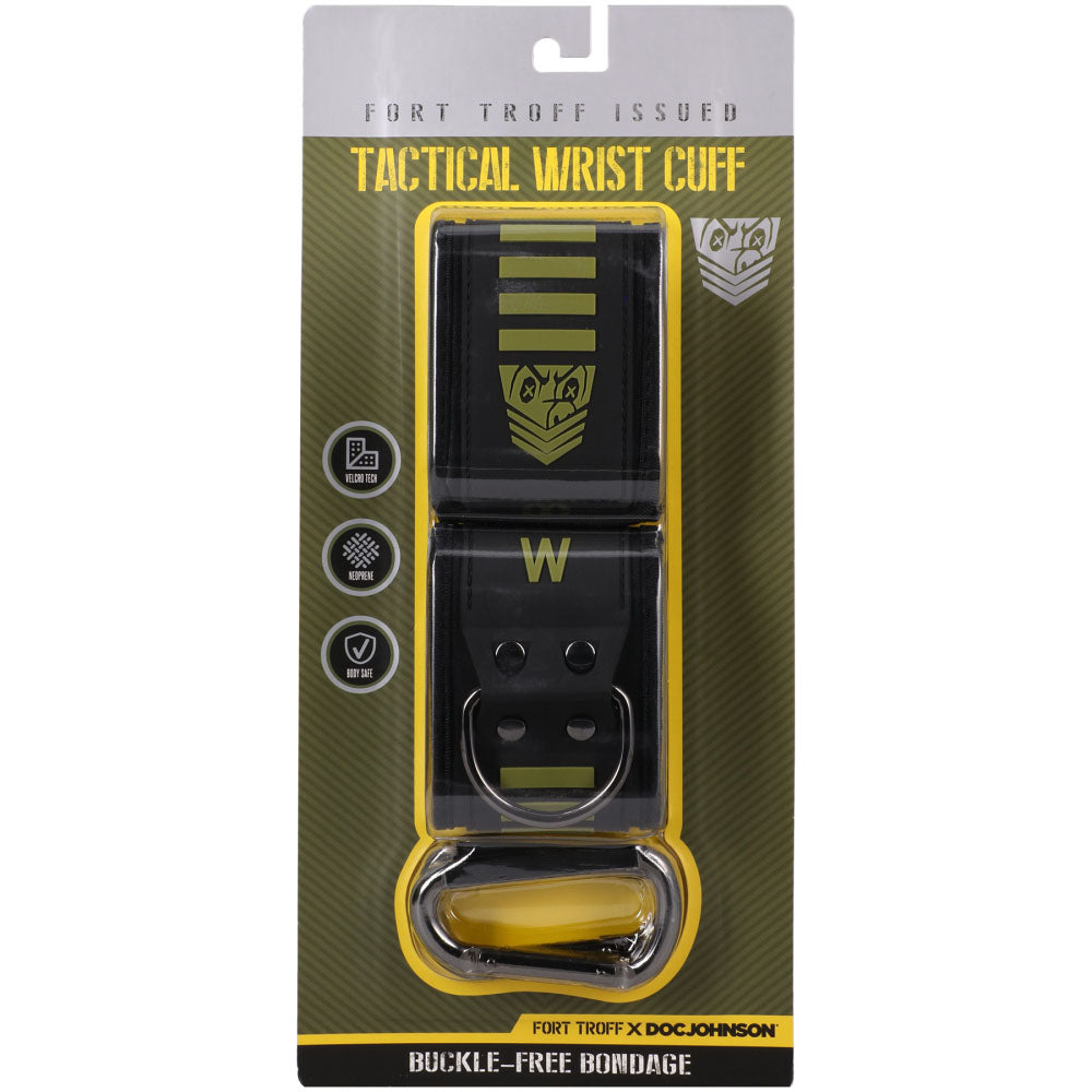 Fort Troff Tactical Wrist Cuffs Black/Green Restraints