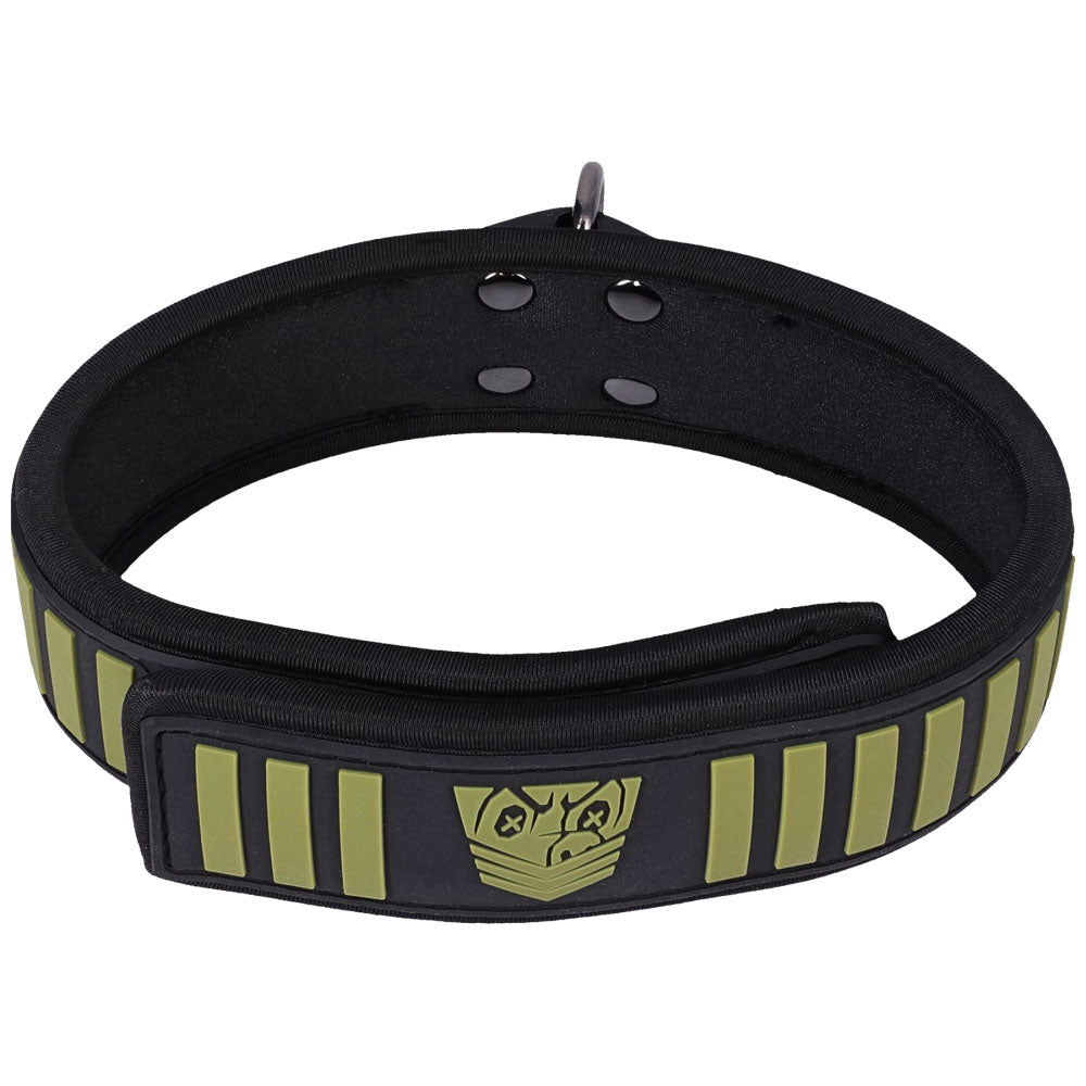 Fort Troff Tactical Collar & Leash Black/Green Restraint