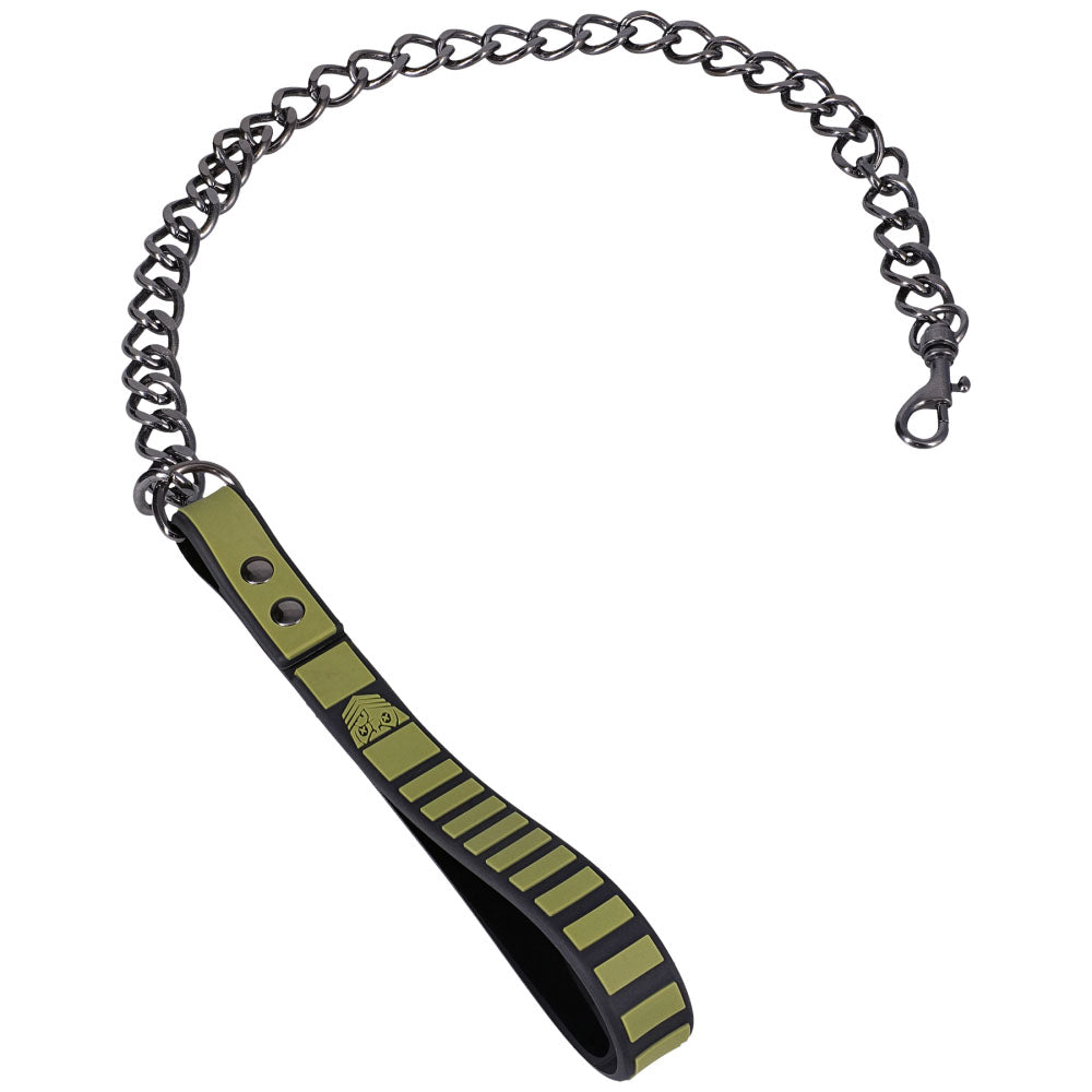 Fort Troff Tactical Collar & Leash Black/Green Restraint