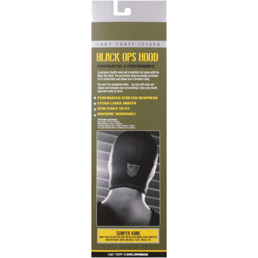 Fort Troff Black Ops Hood Regular Black Hood