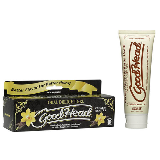 Good Head Oral Delight Gel French Vanilla Flavoured Oral Sex Lotion 113 G Tube