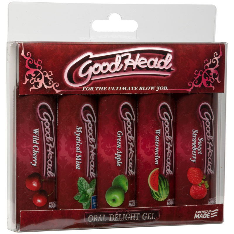Goodhead Oral Delight Gel 5 Pack Flavoured Oral Lotions Set Of 5 X 30 Ml Bottles