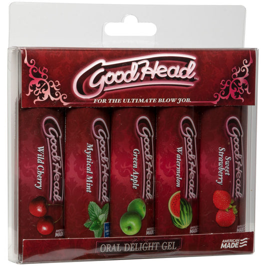 Goodhead Oral Delight Gel 5 Pack Flavoured Oral Lotions Set Of 5 X 30 Ml Bottles