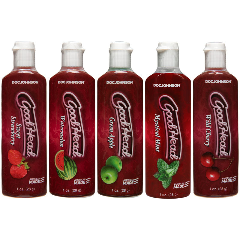 Goodhead Oral Delight Gel 5 Pack Flavoured Oral Lotions Set Of 5 X 30 Ml Bottles