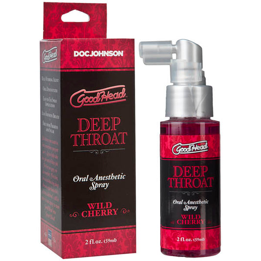 Good Head Deep Throat Spray Wild Cherry Flavoured Deep Throat Spray 59 Ml Bottle