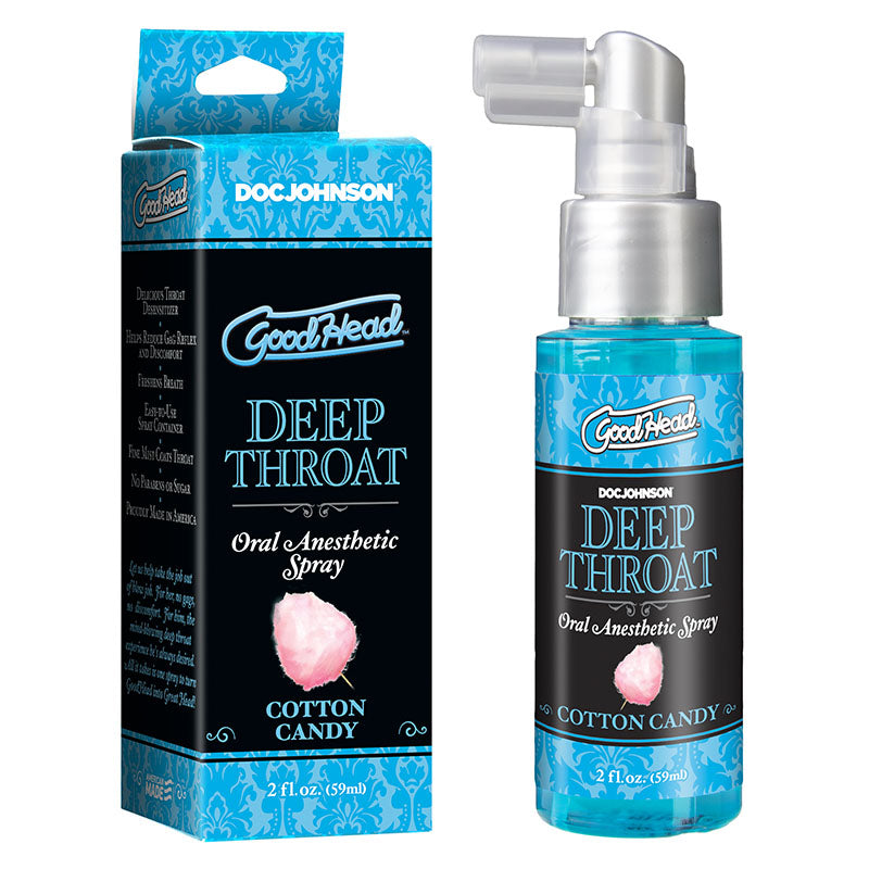 Good Head Deep Throat Spray Cotton Candy Cotton Candy Flavoured Deep Throat Spray 59 Ml Bottle