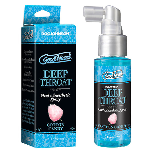 Good Head Deep Throat Spray Cotton Candy Cotton Candy Flavoured Deep Throat Spray 59 Ml Bottle