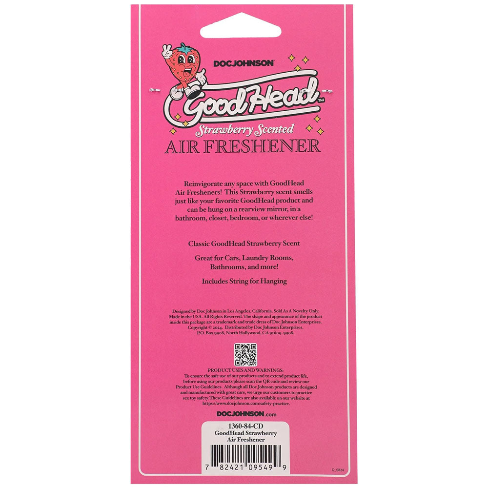 Good Head Air Freshener Strawberry Strawberry Scented Air Freshener