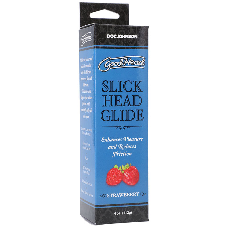 Good Head Slick Head Glide Strawberry Strawberry Flavoured Lubricant 120 Ml Tube