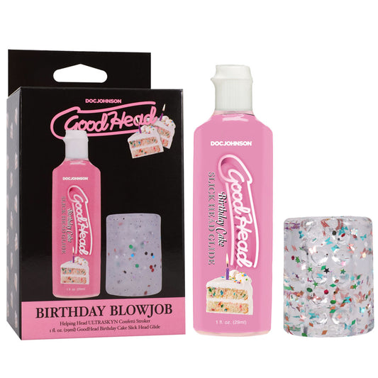 Good Head Birthday Blowjob Kit Birthday Cake Good Head Glide With Helping Head Stroker