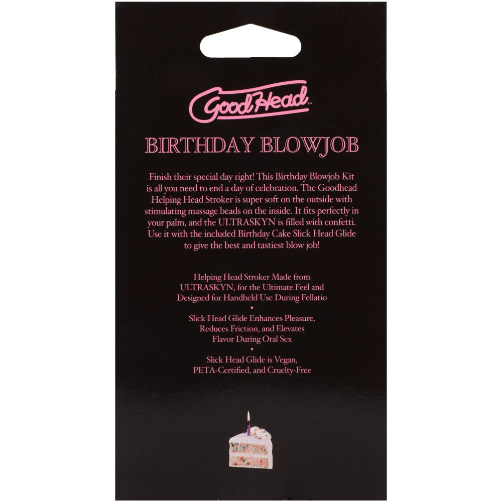 Good Head Birthday Blowjob Kit Birthday Cake Good Head Glide With Helping Head Stroker