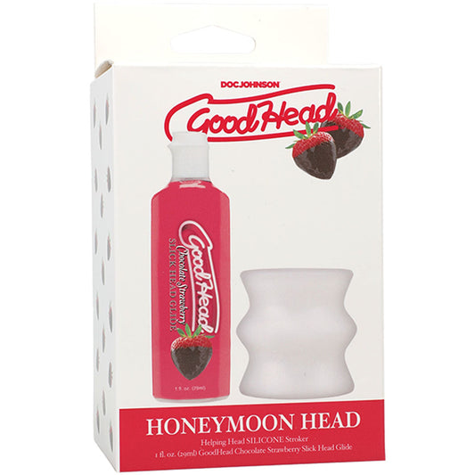 Good Head Honeymoon Head Kit Chocolate Strawberry Good Head Glide With Helping Head Stroker