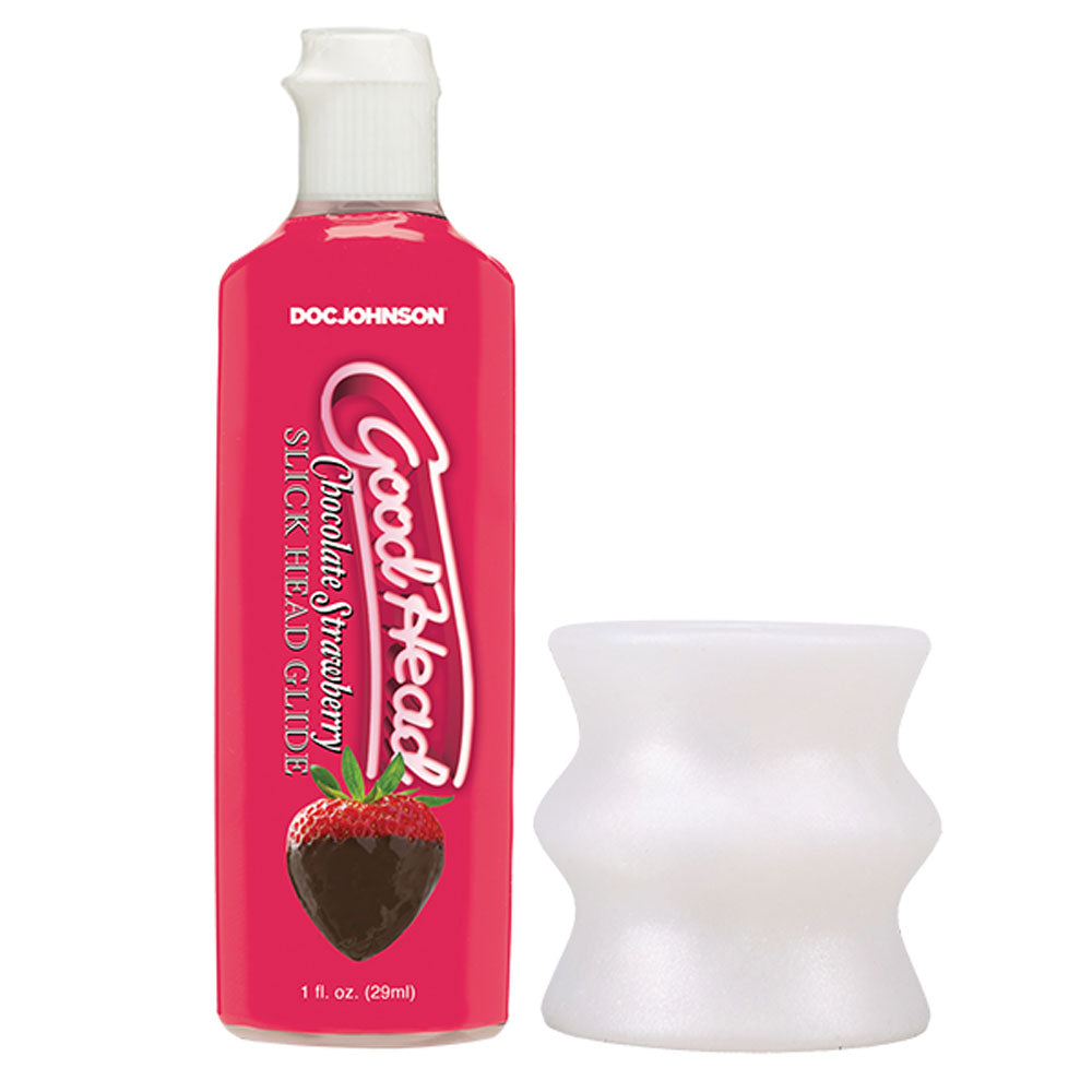 Good Head Honeymoon Head Kit Chocolate Strawberry Good Head Glide With Helping Head Stroker