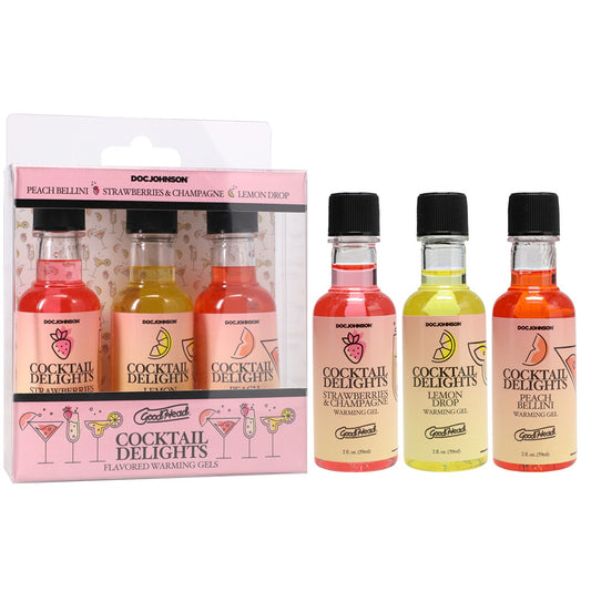 Good Head Cocktail Delights Flavoured Warming Oral Sex Gels 59 Ml Bottles Set Of 3