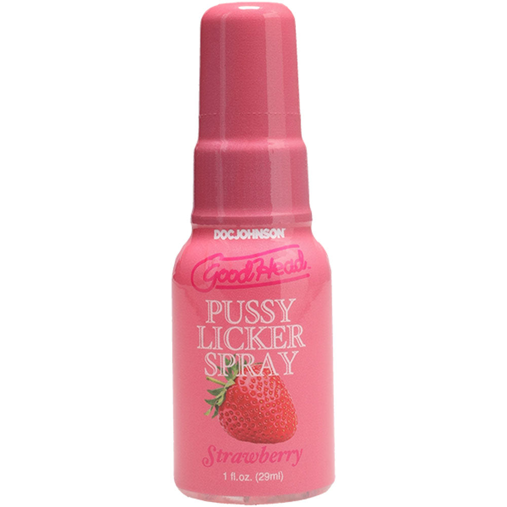 Good Head Pussy Licker Spray Strawberry Strawberry Flavoured Spray 29 Ml Bottle
