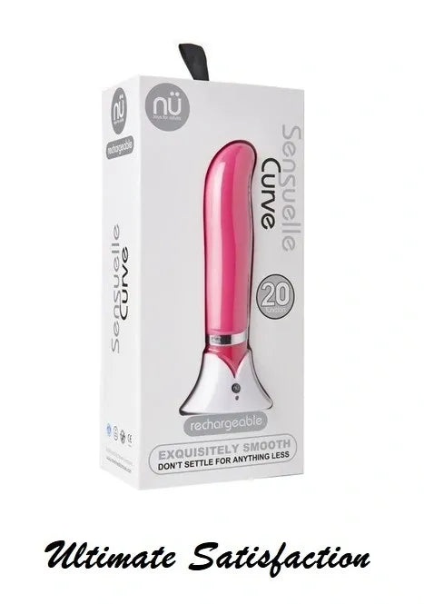 Nu Sensuelle Curve Bullet G-Sp Vibrator USB Rechargeable 3.5" Sex Toy