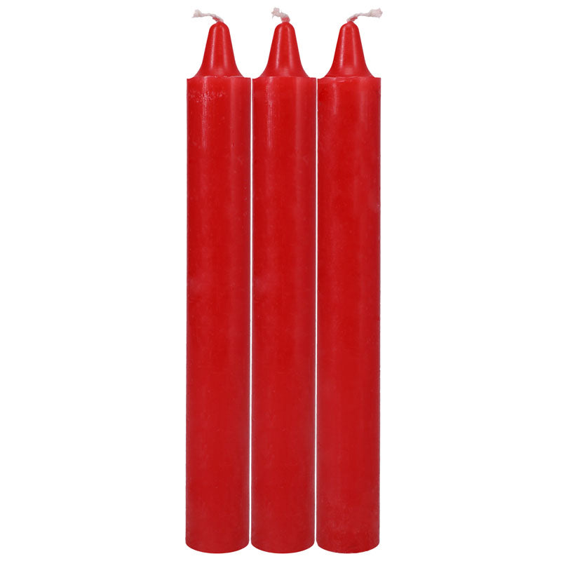 Japanese Drip Candles Red Red 3 Pack