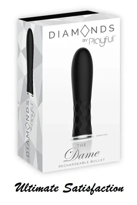 Diamonds by Playful The Dame Rechargeable Bullet Black