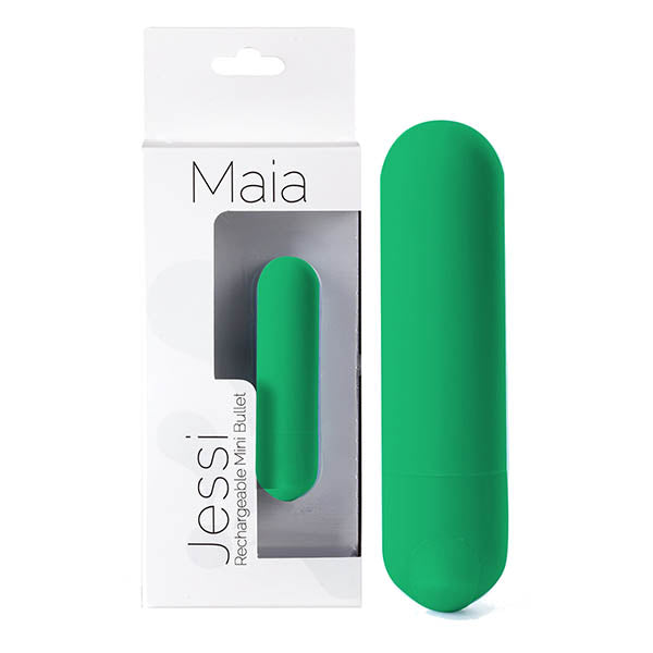 Maia Jessi Emerald Green 7.6 Cm Usb Rechargeable Bullet