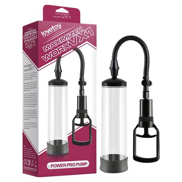 Maximizer Worx Vx1 Power Pro Pump Clear Penis Pump With Cock Ring