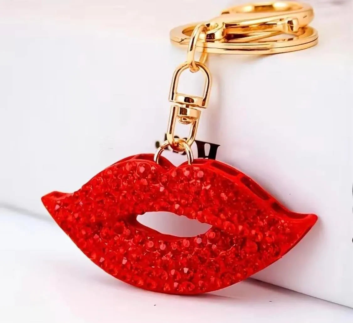 Red lips Key chain